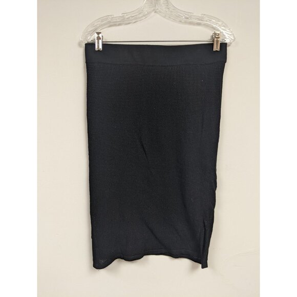 INC International Concepts Size M Medium Skirt Stretchy Black Modest - Picture 1 of 5
